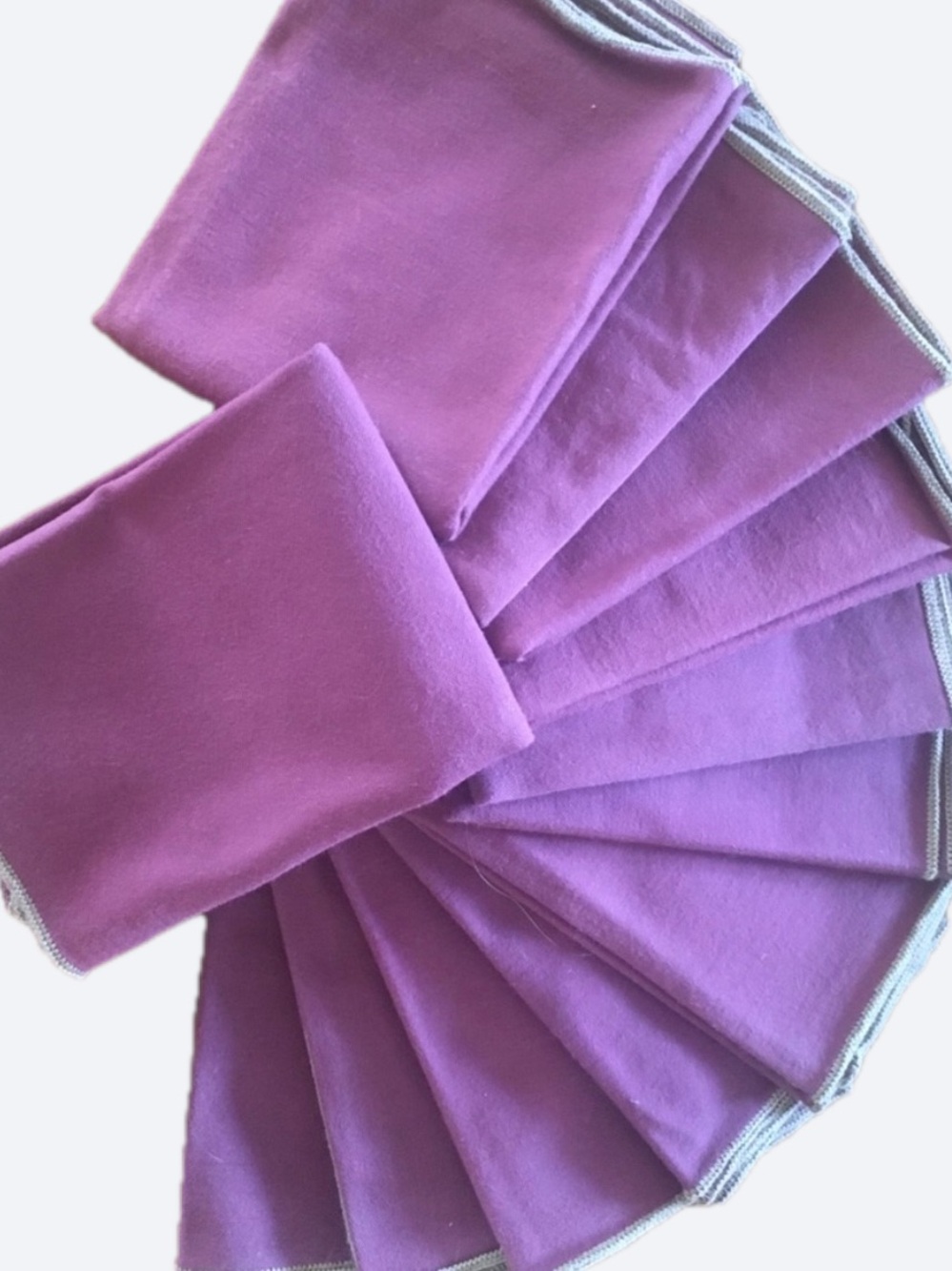 Vintage Dark Purple Wine Red Cotton Table Placemats Set of 12 Washable NWOT
